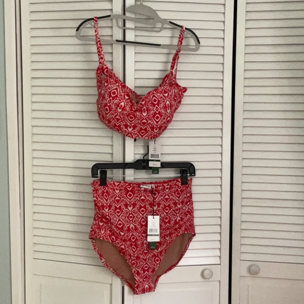 Red Patterned brand new Swimsuit